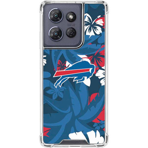 NFL Buffalo Bills Tropical Print Moto G Power 5G (2025) Clear Case